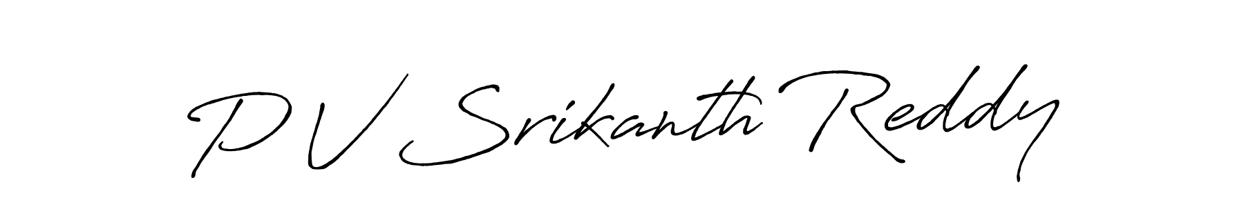 Make a beautiful signature design for name P V Srikanth Reddy. Use this online signature maker to create a handwritten signature for free. P V Srikanth Reddy signature style 7 images and pictures png