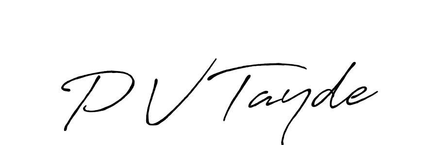 Best and Professional Signature Style for P V Tayde. Antro_Vectra_Bolder Best Signature Style Collection. P V Tayde signature style 7 images and pictures png