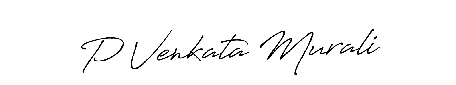 How to Draw P Venkata Murali signature style? Antro_Vectra_Bolder is a latest design signature styles for name P Venkata Murali. P Venkata Murali signature style 7 images and pictures png