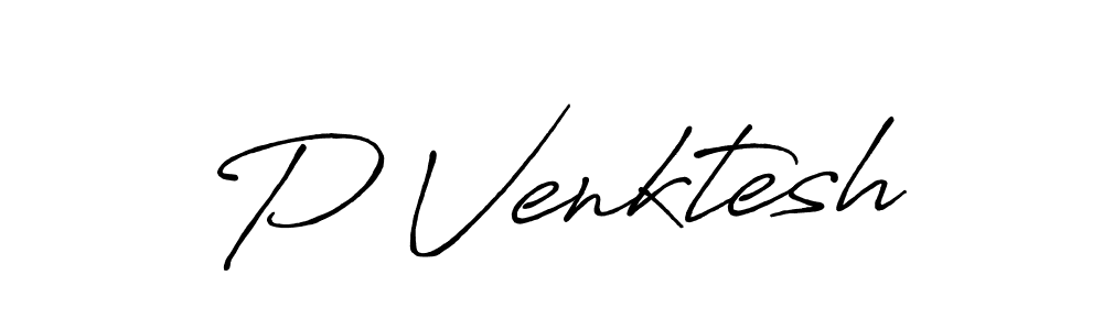 if you are searching for the best signature style for your name P Venktesh. so please give up your signature search. here we have designed multiple signature styles  using Antro_Vectra_Bolder. P Venktesh signature style 7 images and pictures png