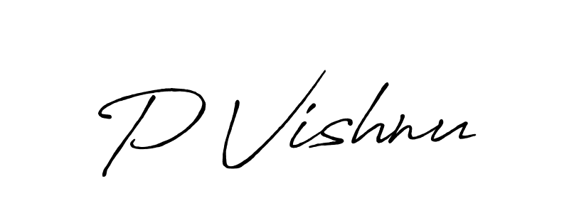 Antro_Vectra_Bolder is a professional signature style that is perfect for those who want to add a touch of class to their signature. It is also a great choice for those who want to make their signature more unique. Get P Vishnu name to fancy signature for free. P Vishnu signature style 7 images and pictures png