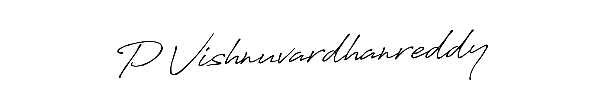 Use a signature maker to create a handwritten signature online. With this signature software, you can design (Antro_Vectra_Bolder) your own signature for name P Vishnuvardhanreddy. P Vishnuvardhanreddy signature style 7 images and pictures png