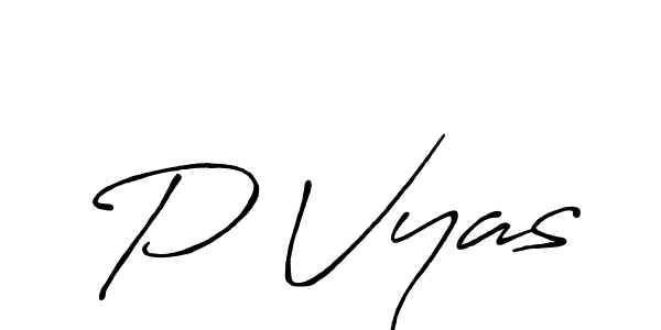 It looks lik you need a new signature style for name P Vyas. Design unique handwritten (Antro_Vectra_Bolder) signature with our free signature maker in just a few clicks. P Vyas signature style 7 images and pictures png