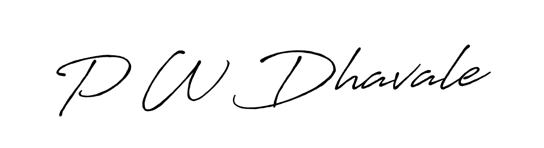 Here are the top 10 professional signature styles for the name P W Dhavale. These are the best autograph styles you can use for your name. P W Dhavale signature style 7 images and pictures png