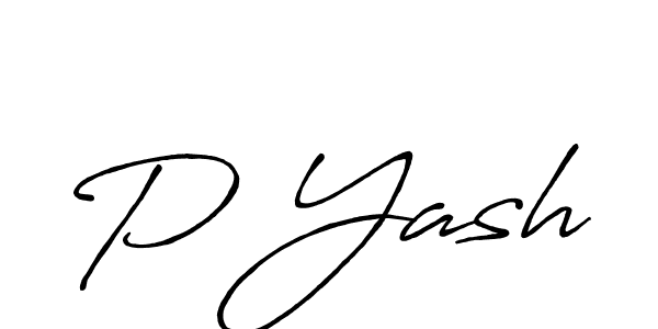 Also we have P Yash name is the best signature style. Create professional handwritten signature collection using Antro_Vectra_Bolder autograph style. P Yash signature style 7 images and pictures png