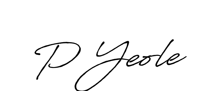 if you are searching for the best signature style for your name P Yeole. so please give up your signature search. here we have designed multiple signature styles  using Antro_Vectra_Bolder. P Yeole signature style 7 images and pictures png