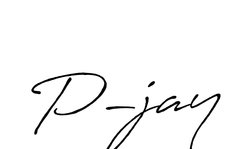 P-jay stylish signature style. Best Handwritten Sign (Antro_Vectra_Bolder) for my name. Handwritten Signature Collection Ideas for my name P-jay. P-jay signature style 7 images and pictures png