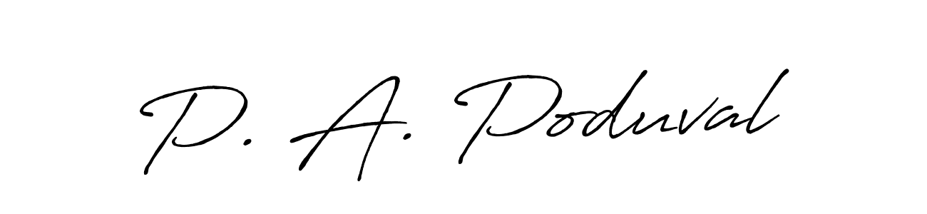 Antro_Vectra_Bolder is a professional signature style that is perfect for those who want to add a touch of class to their signature. It is also a great choice for those who want to make their signature more unique. Get P. A. Poduval name to fancy signature for free. P. A. Poduval signature style 7 images and pictures png