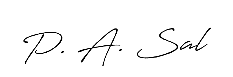 Make a short P. A. Sal signature style. Manage your documents anywhere anytime using Antro_Vectra_Bolder. Create and add eSignatures, submit forms, share and send files easily. P. A. Sal signature style 7 images and pictures png