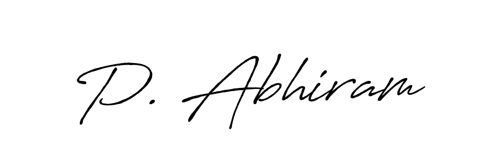 Also You can easily find your signature by using the search form. We will create P. Abhiram name handwritten signature images for you free of cost using Antro_Vectra_Bolder sign style. P. Abhiram signature style 7 images and pictures png