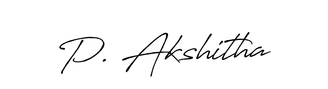 Make a short P. Akshitha signature style. Manage your documents anywhere anytime using Antro_Vectra_Bolder. Create and add eSignatures, submit forms, share and send files easily. P. Akshitha signature style 7 images and pictures png