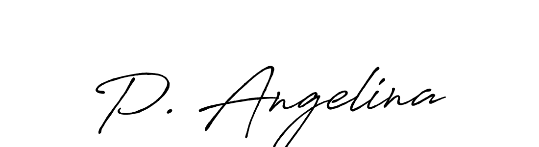 if you are searching for the best signature style for your name P. Angelina. so please give up your signature search. here we have designed multiple signature styles  using Antro_Vectra_Bolder. P. Angelina signature style 7 images and pictures png