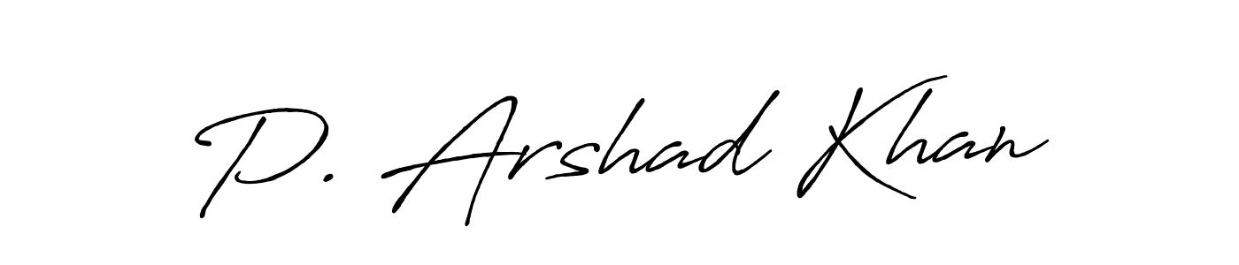 How to Draw P. Arshad Khan signature style? Antro_Vectra_Bolder is a latest design signature styles for name P. Arshad Khan. P. Arshad Khan signature style 7 images and pictures png