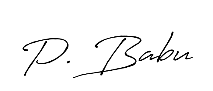 if you are searching for the best signature style for your name P. Babu. so please give up your signature search. here we have designed multiple signature styles  using Antro_Vectra_Bolder. P. Babu signature style 7 images and pictures png