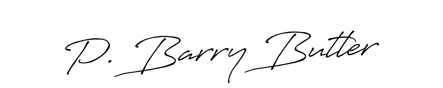 Also You can easily find your signature by using the search form. We will create P. Barry Butler name handwritten signature images for you free of cost using Antro_Vectra_Bolder sign style. P. Barry Butler signature style 7 images and pictures png