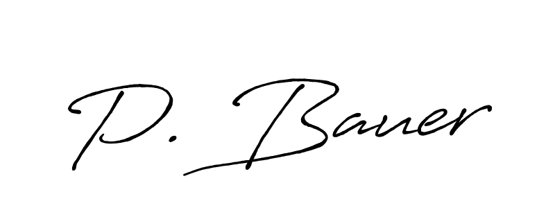 Also we have P. Bauer name is the best signature style. Create professional handwritten signature collection using Antro_Vectra_Bolder autograph style. P. Bauer signature style 7 images and pictures png