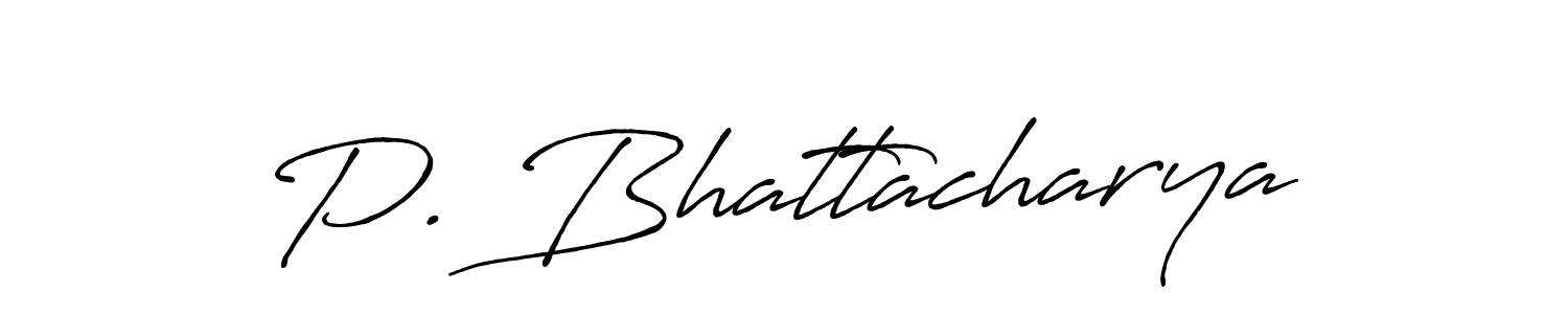 How to Draw P. Bhattacharya signature style? Antro_Vectra_Bolder is a latest design signature styles for name P. Bhattacharya. P. Bhattacharya signature style 7 images and pictures png