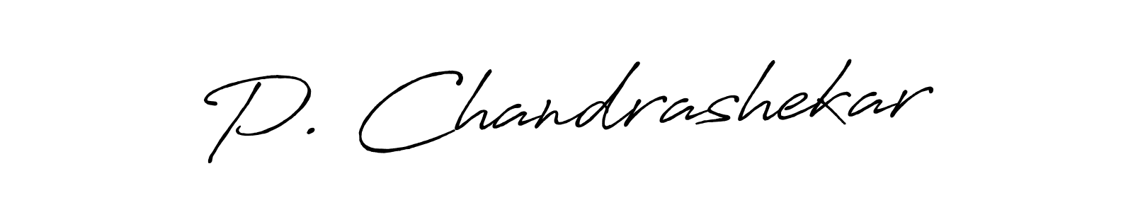 Create a beautiful signature design for name P. Chandrashekar. With this signature (Antro_Vectra_Bolder) fonts, you can make a handwritten signature for free. P. Chandrashekar signature style 7 images and pictures png