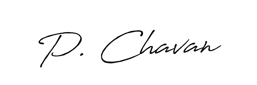 Also we have P. Chavan name is the best signature style. Create professional handwritten signature collection using Antro_Vectra_Bolder autograph style. P. Chavan signature style 7 images and pictures png