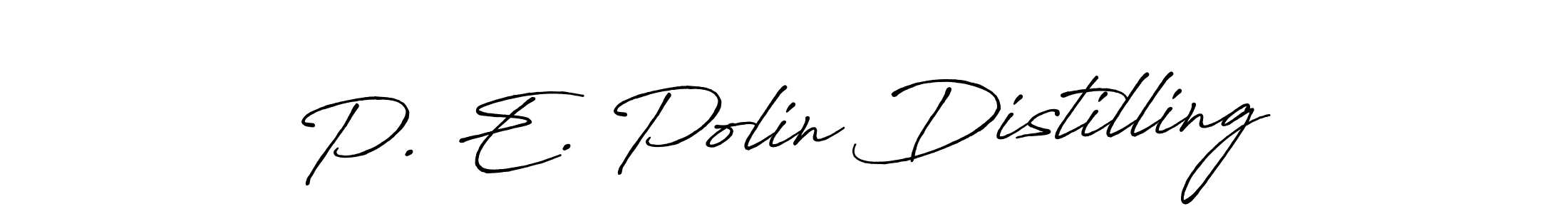 This is the best signature style for the P. E. Polin Distilling name. Also you like these signature font (Antro_Vectra_Bolder). Mix name signature. P. E. Polin Distilling signature style 7 images and pictures png