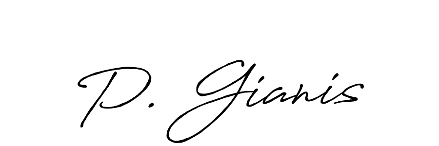 Once you've used our free online signature maker to create your best signature Antro_Vectra_Bolder style, it's time to enjoy all of the benefits that P. Gianis name signing documents. P. Gianis signature style 7 images and pictures png