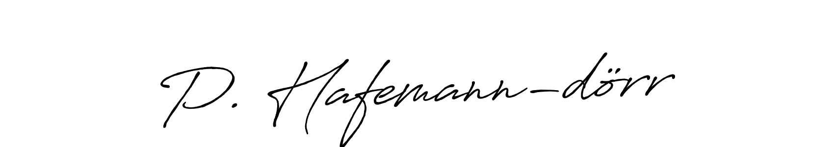 How to make P. Hafemann-dörr name signature. Use Antro_Vectra_Bolder style for creating short signs online. This is the latest handwritten sign. P. Hafemann-dörr signature style 7 images and pictures png