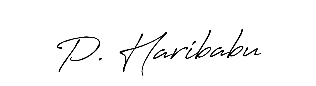 You should practise on your own different ways (Antro_Vectra_Bolder) to write your name (P. Haribabu) in signature. don't let someone else do it for you. P. Haribabu signature style 7 images and pictures png