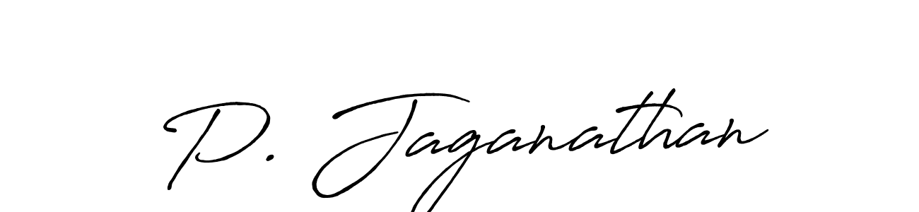 Design your own signature with our free online signature maker. With this signature software, you can create a handwritten (Antro_Vectra_Bolder) signature for name P. Jaganathan. P. Jaganathan signature style 7 images and pictures png