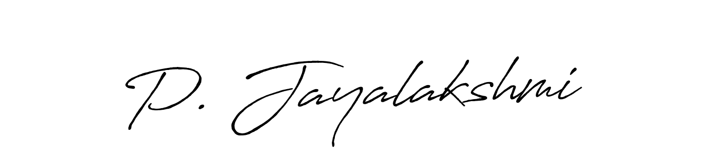 Once you've used our free online signature maker to create your best signature Antro_Vectra_Bolder style, it's time to enjoy all of the benefits that P. Jayalakshmi name signing documents. P. Jayalakshmi signature style 7 images and pictures png