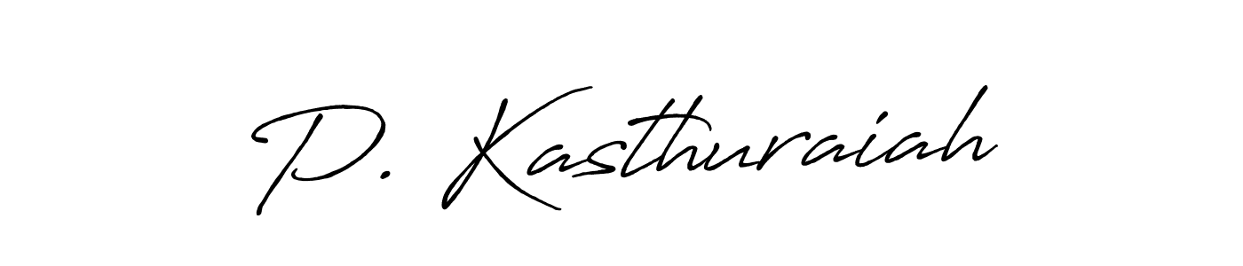 if you are searching for the best signature style for your name P. Kasthuraiah. so please give up your signature search. here we have designed multiple signature styles  using Antro_Vectra_Bolder. P. Kasthuraiah signature style 7 images and pictures png