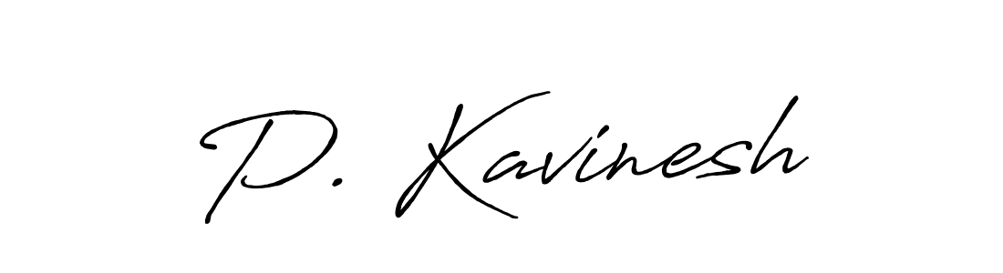 Also we have P. Kavinesh name is the best signature style. Create professional handwritten signature collection using Antro_Vectra_Bolder autograph style. P. Kavinesh signature style 7 images and pictures png