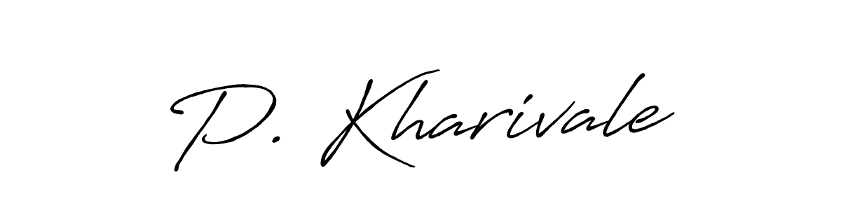 You can use this online signature creator to create a handwritten signature for the name P. Kharivale. This is the best online autograph maker. P. Kharivale signature style 7 images and pictures png