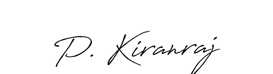 Antro_Vectra_Bolder is a professional signature style that is perfect for those who want to add a touch of class to their signature. It is also a great choice for those who want to make their signature more unique. Get P. Kiranraj name to fancy signature for free. P. Kiranraj signature style 7 images and pictures png