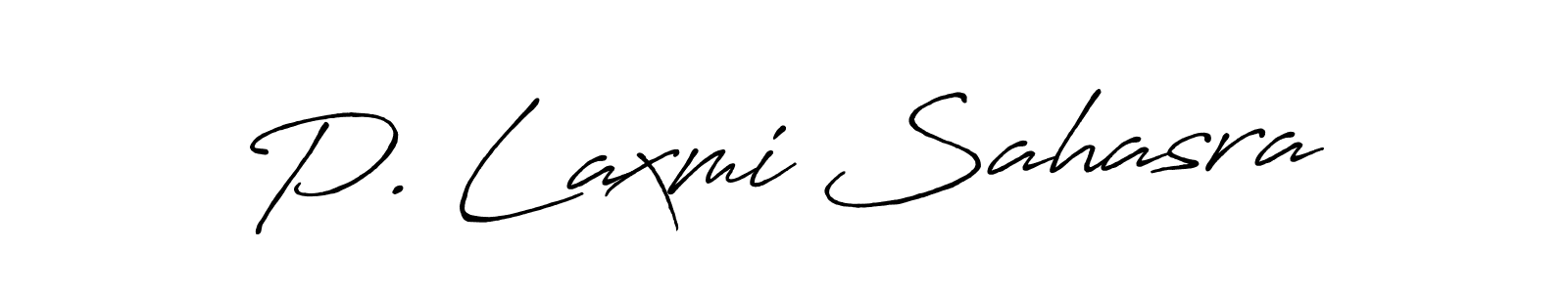 Make a short P. Laxmi Sahasra signature style. Manage your documents anywhere anytime using Antro_Vectra_Bolder. Create and add eSignatures, submit forms, share and send files easily. P. Laxmi Sahasra signature style 7 images and pictures png