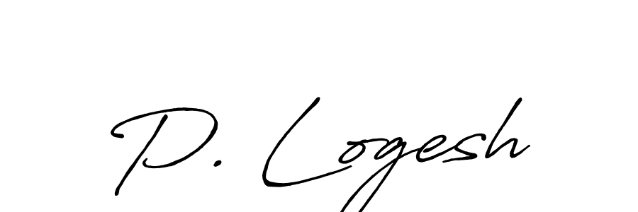 Make a beautiful signature design for name P. Logesh. Use this online signature maker to create a handwritten signature for free. P. Logesh signature style 7 images and pictures png