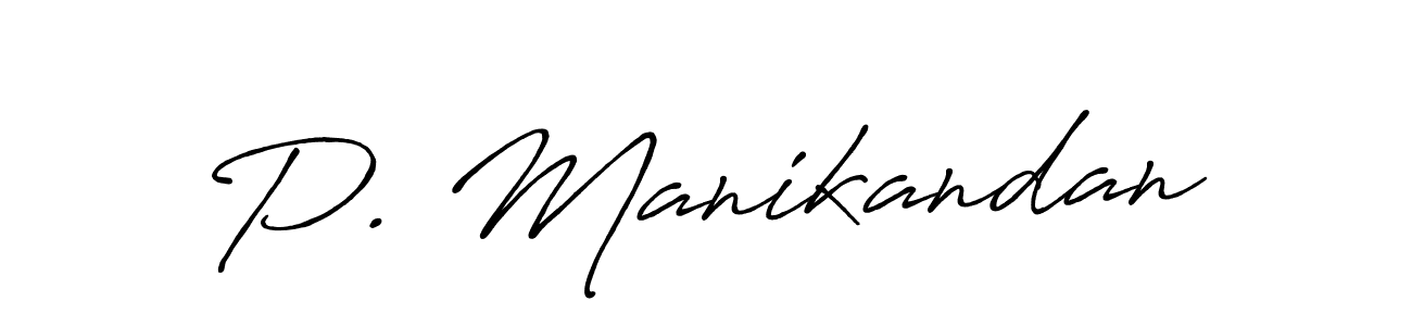 if you are searching for the best signature style for your name P. Manikandan. so please give up your signature search. here we have designed multiple signature styles  using Antro_Vectra_Bolder. P. Manikandan signature style 7 images and pictures png