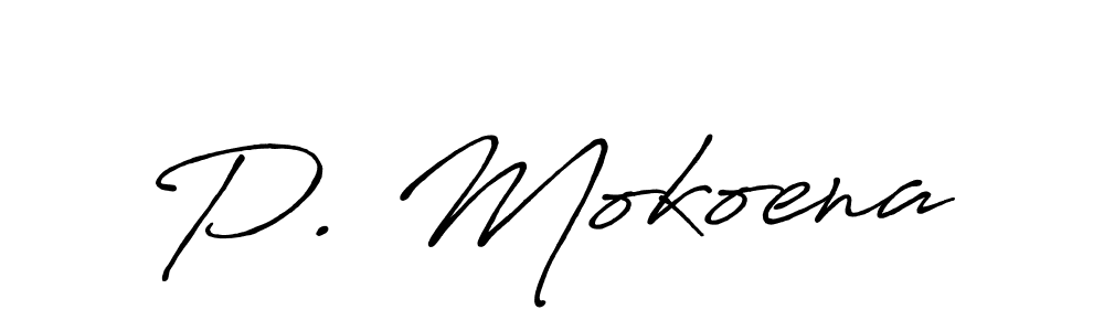 How to Draw P. Mokoena signature style? Antro_Vectra_Bolder is a latest design signature styles for name P. Mokoena. P. Mokoena signature style 7 images and pictures png