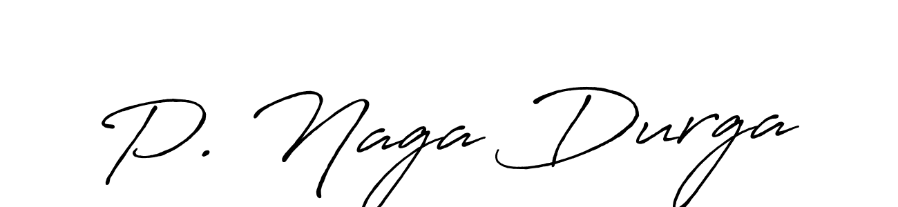 P. Naga Durga stylish signature style. Best Handwritten Sign (Antro_Vectra_Bolder) for my name. Handwritten Signature Collection Ideas for my name P. Naga Durga. P. Naga Durga signature style 7 images and pictures png