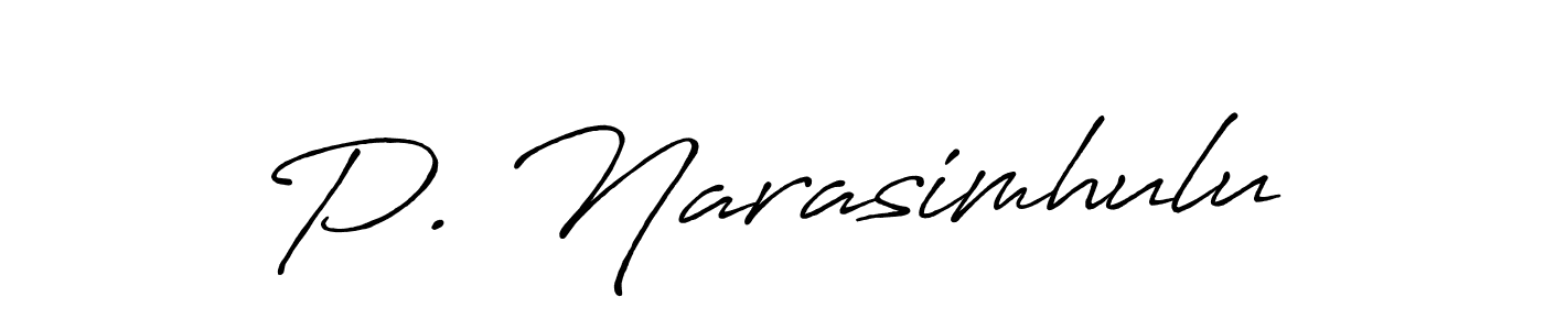 Antro_Vectra_Bolder is a professional signature style that is perfect for those who want to add a touch of class to their signature. It is also a great choice for those who want to make their signature more unique. Get P. Narasimhulu name to fancy signature for free. P. Narasimhulu signature style 7 images and pictures png