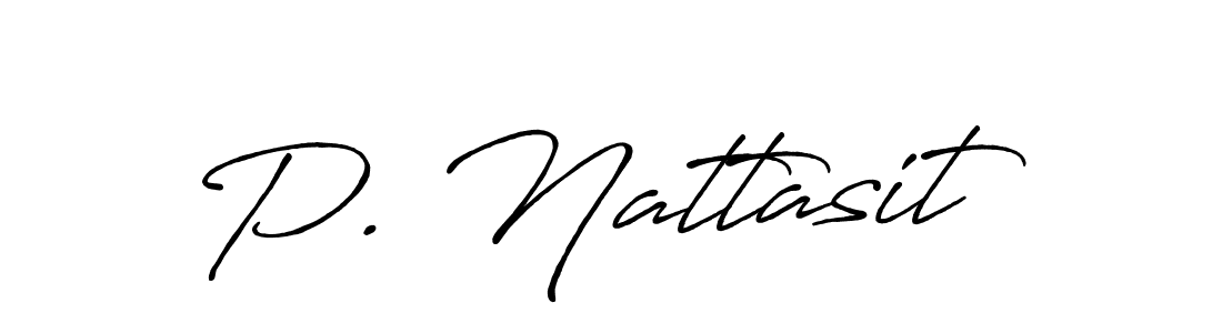 It looks lik you need a new signature style for name P. Nattasit. Design unique handwritten (Antro_Vectra_Bolder) signature with our free signature maker in just a few clicks. P. Nattasit signature style 7 images and pictures png