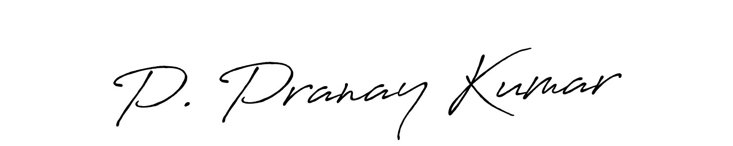 You should practise on your own different ways (Antro_Vectra_Bolder) to write your name (P. Pranay Kumar) in signature. don't let someone else do it for you. P. Pranay Kumar signature style 7 images and pictures png