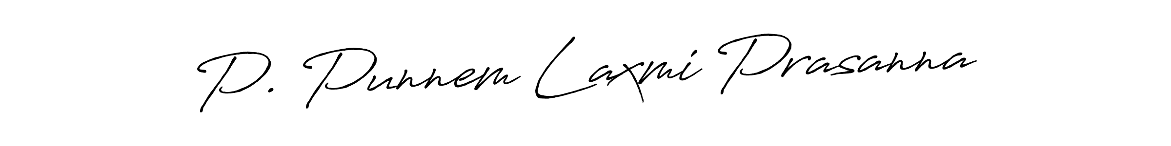 P. Punnem Laxmi Prasanna stylish signature style. Best Handwritten Sign (Antro_Vectra_Bolder) for my name. Handwritten Signature Collection Ideas for my name P. Punnem Laxmi Prasanna. P. Punnem Laxmi Prasanna signature style 7 images and pictures png