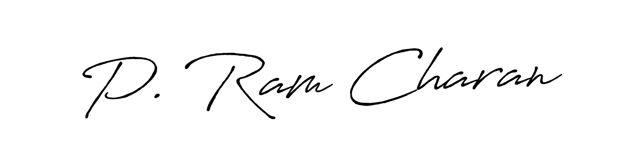 Similarly Antro_Vectra_Bolder is the best handwritten signature design. Signature creator online .You can use it as an online autograph creator for name P. Ram Charan. P. Ram Charan signature style 7 images and pictures png