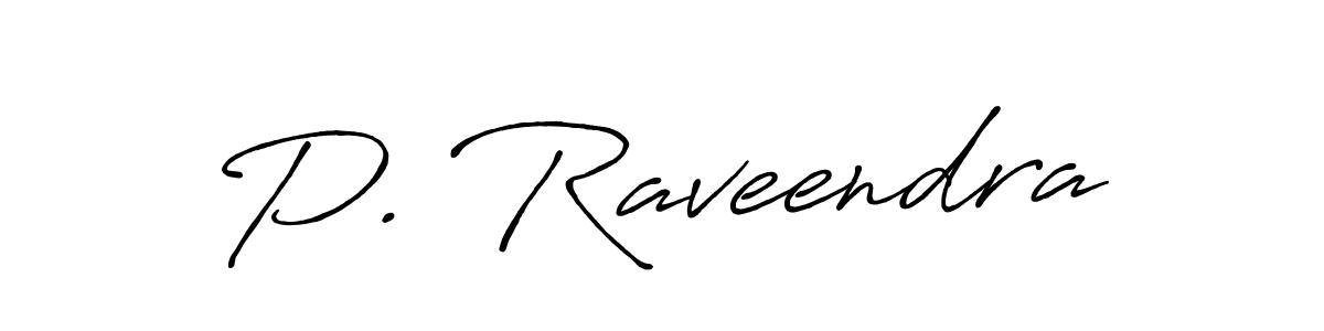 P. Raveendra stylish signature style. Best Handwritten Sign (Antro_Vectra_Bolder) for my name. Handwritten Signature Collection Ideas for my name P. Raveendra. P. Raveendra signature style 7 images and pictures png