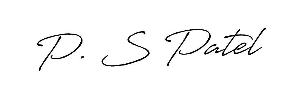 How to make P. S Patel signature? Antro_Vectra_Bolder is a professional autograph style. Create handwritten signature for P. S Patel name. P. S Patel signature style 7 images and pictures png