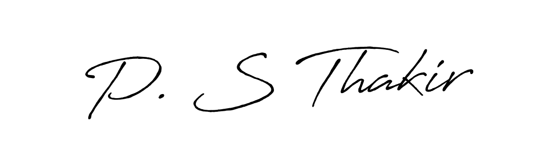 This is the best signature style for the P. S Thakir name. Also you like these signature font (Antro_Vectra_Bolder). Mix name signature. P. S Thakir signature style 7 images and pictures png