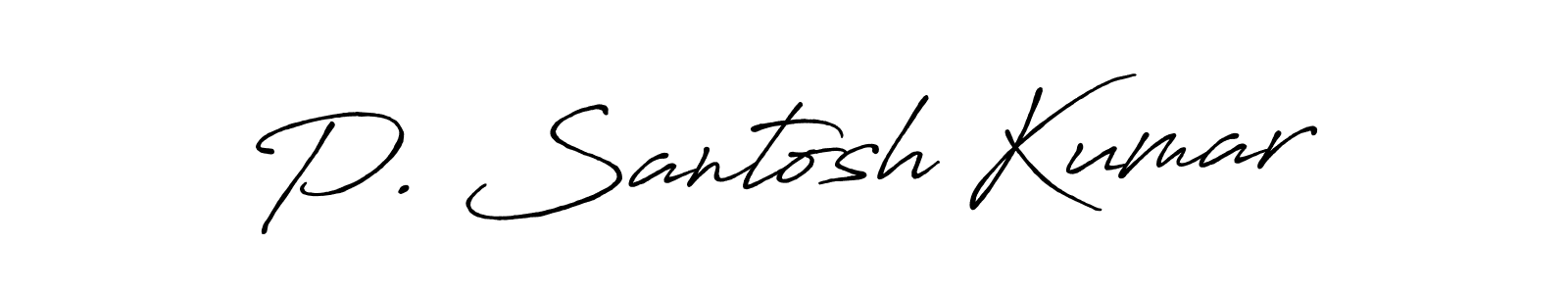 Make a beautiful signature design for name P. Santosh Kumar. Use this online signature maker to create a handwritten signature for free. P. Santosh Kumar signature style 7 images and pictures png