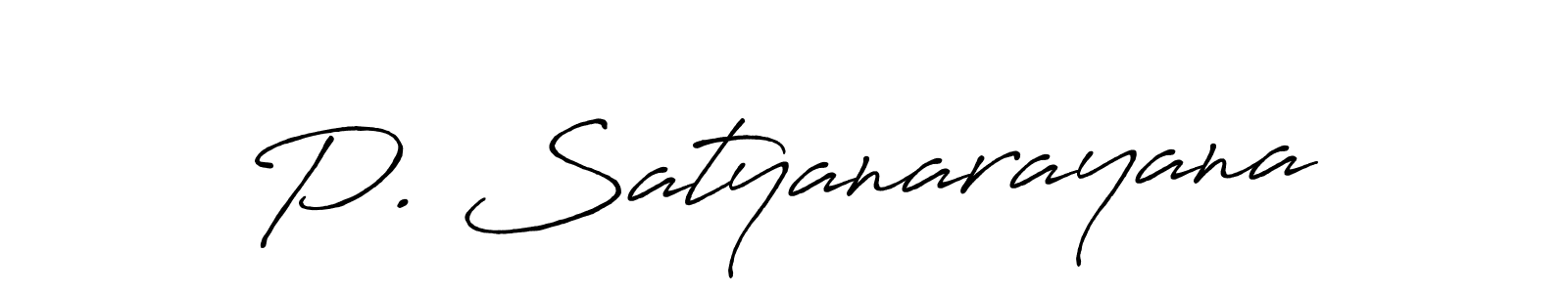 Also we have P. Satyanarayana name is the best signature style. Create professional handwritten signature collection using Antro_Vectra_Bolder autograph style. P. Satyanarayana signature style 7 images and pictures png