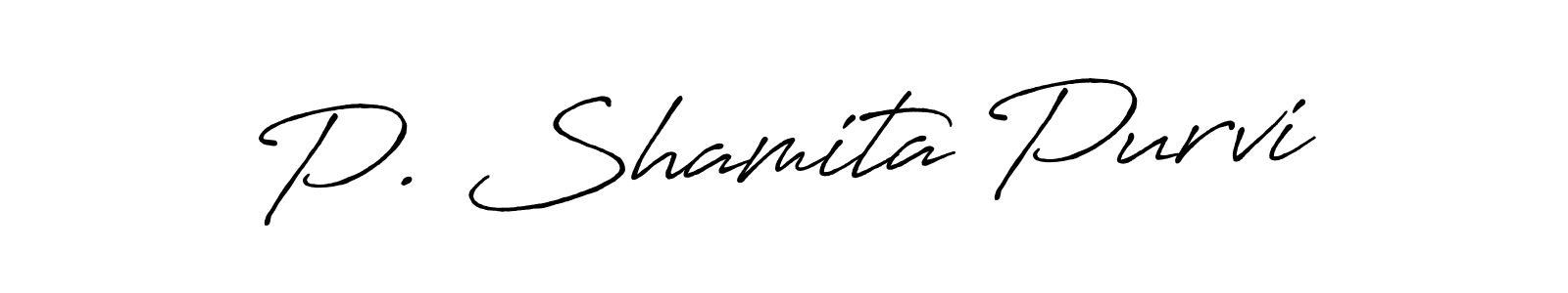 How to make P. Shamita Purvi signature? Antro_Vectra_Bolder is a professional autograph style. Create handwritten signature for P. Shamita Purvi name. P. Shamita Purvi signature style 7 images and pictures png