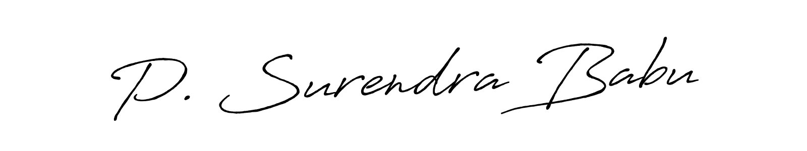 It looks lik you need a new signature style for name P. Surendra Babu. Design unique handwritten (Antro_Vectra_Bolder) signature with our free signature maker in just a few clicks. P. Surendra Babu signature style 7 images and pictures png